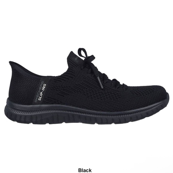 NEW Skechers Virtue Divinity‎ 104421-BBK Women's 6 Black Slip-Ins Shoes - Picture 2 of 6